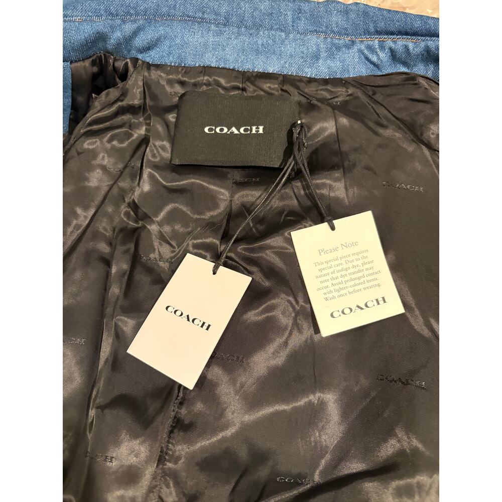 Coach Denim Trench NWT - Picture 9 of 12